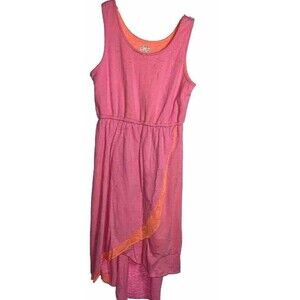Circo Dress L/G 10/12 Pink/orange Slevless Whit A Small Hole In The Back
